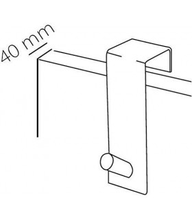 GEDY 21251300100 Hotellerie Percha simple Cromo brillo