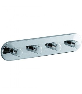 GEDY 21281300100 Percha Cuadruple Cromall Cromo