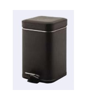 GEDY 22091900000 Papelera Cuadrada Argenta 3L.Wengue