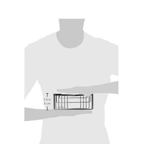 Gedy 24831300900 Angular Porta gel de pared de varillas