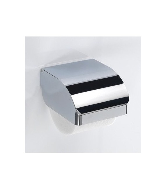 GEDY 25251300100 Portarrollo Con Tapa Cromo