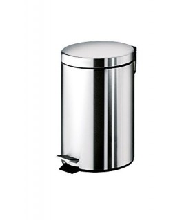 GEDY 26091300000 Argenta Papelera redonda 3 litros con pedal Cromo