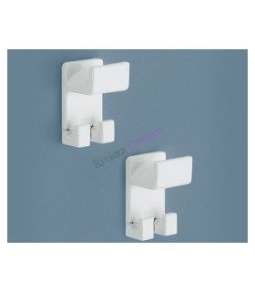 GEDY 50270200100 Blister Dos Perchas Blanca Blist