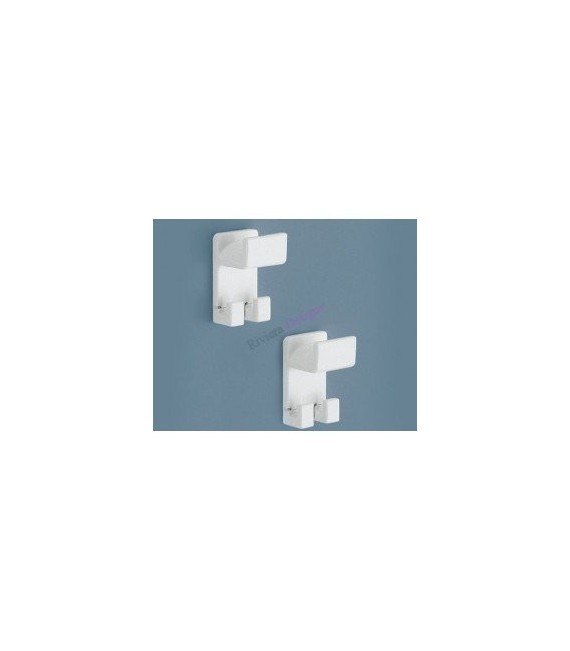 GEDY 50270200100 Blister Dos Perchas Blanca Blist