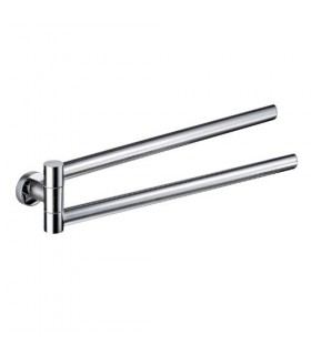 GEDY 51231300200 Toallero 2 Barras 43 cm. Demetra Cromo