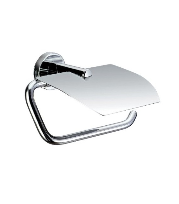 GEDY 51251300200 Portarrollo Con Tapa Demetra Cromo