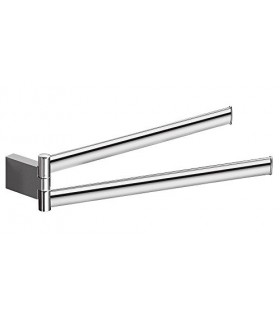 GEDY 55231300000 Kent Toallero dos barras giratorias 35 cm. Cromo