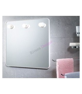 GEDY 60050200000 Espejo 55X55 Con Luces Blanco