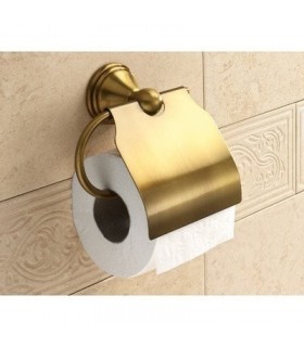 GEDY 75254400200 Portarrollo Con Tapa Romance Bronce