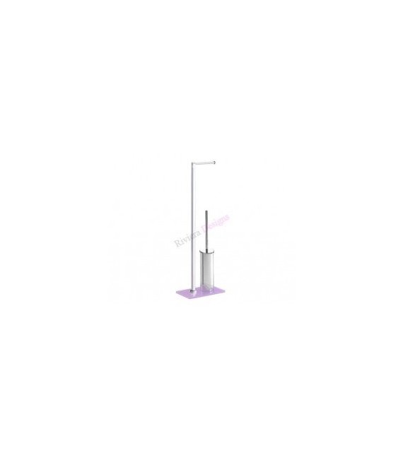 GEDY 78327900000 Columna Portarrollo+Escobillero Maine Lila