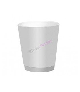 GEDY 8609P200900 Papelera Venezia Blanco Sim/Emb