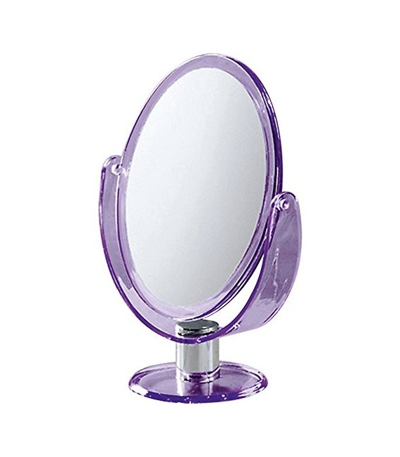 GEDY CO201879100 Espejo dos caras normal y aumento ovalado lila