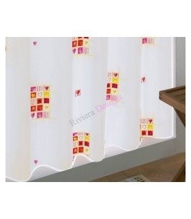 GEDY CO22420230 Cortina Pvc Hearts 240X200 Amar/Rosa/Rojo
