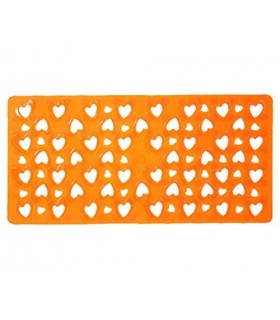 GEDY CO36756730 Antideslizante Bañera 36X75 G-Cuore Naranja