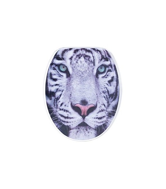 GEDY CO410200200 Tapa Wc G-Granato Dibujo Tigre 3D