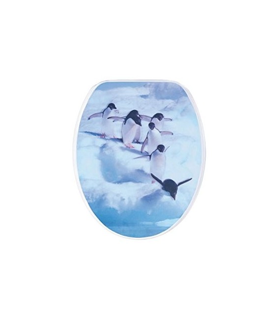 GEDY CO418600200 Tapa Wc G-Granato Dibujo Pinguino 3D