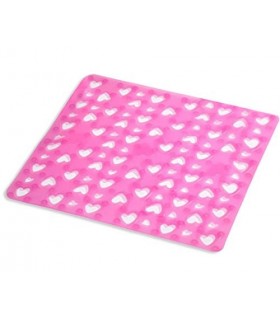 GEDY CO55557630 Antideslizante Ducha 55X55 G-Cuore Fucsia