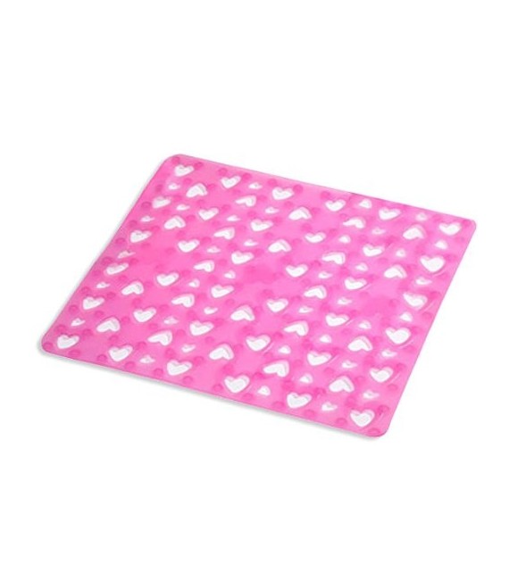 GEDY CO55557630 Antideslizante Ducha 55X55 G-Cuore Fucsia