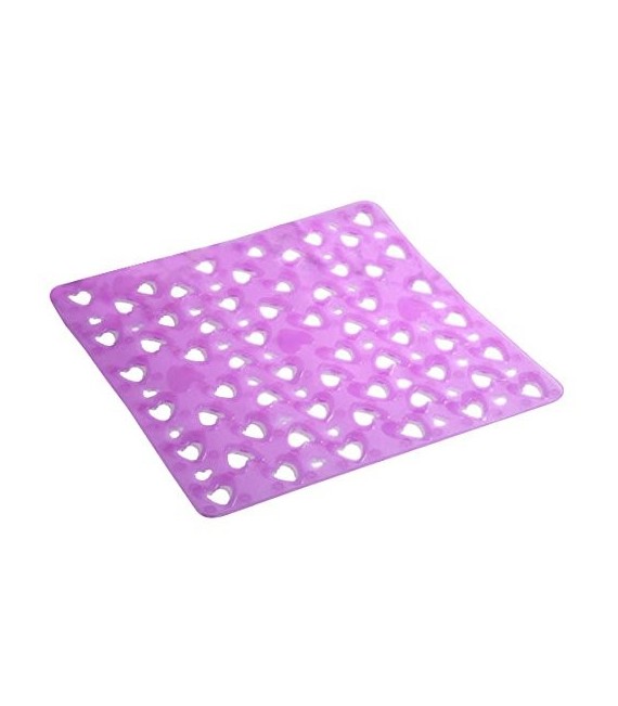 GEDY CO55557930 Antideslizante Ducha 55X55 G-Cuore Lila