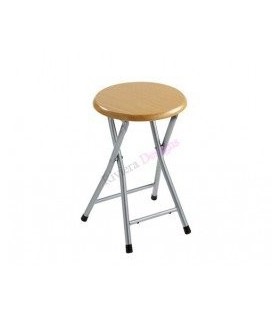 GEDY CO739800300 Taburete Baño Madera/Metal