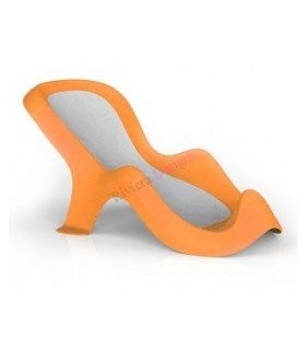 GEDY DD049300900 Tumbona Baño Da-Dam Blanco/Naranja