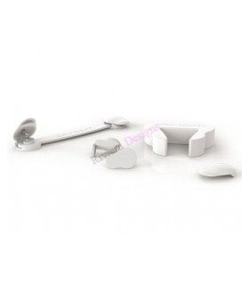 GEDY DD070200100 Kit De Seguridad Da-Dam Blanco