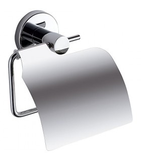 GEDY FE251300100 Felce Portarrollos con tapa Cromo