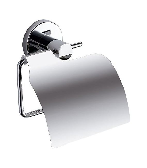 GEDY FE251300100 Felce Portarrollos con tapa Cromo