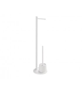 GEDY MM320200000 Columna Portarrollo+Escobillero G-Mammolo Blanco