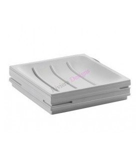 GEDY QU110200300 QUADROTTO Jabonera Blanca