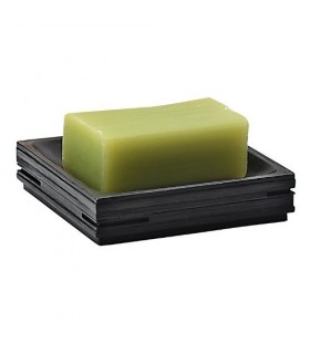 GEDY QU111400300 QUADROTTO Jabonera Negro