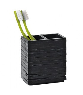 GEDY QU981400300 Portacepillos Quadrotto Negro