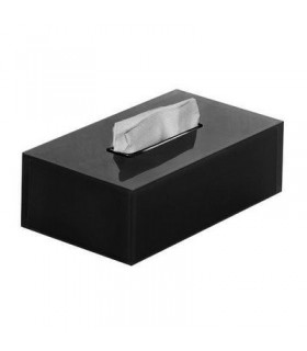 GEDY RA081400000 Porta-Pañuelos Rectangular Rainbow Negro