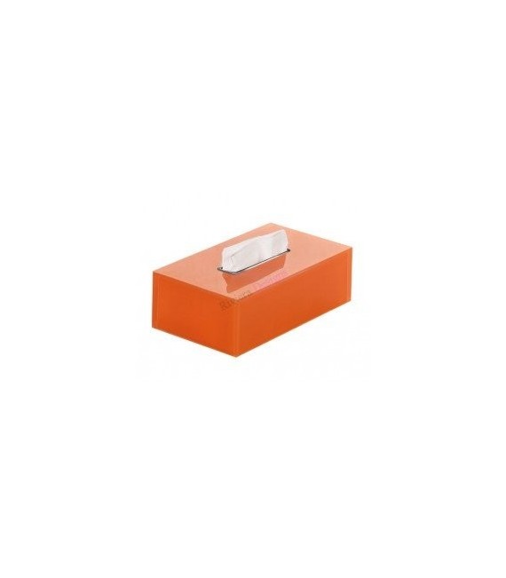 GEDY RA086700000 Porta-Pañuelos Rectangular Rainbow Naranja