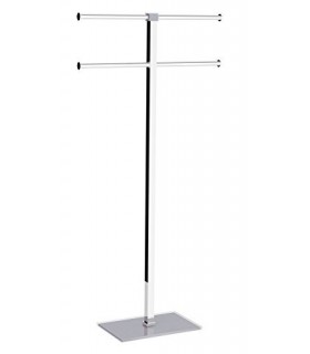 GEDY RA317300000 Rainbow Toallero de pie con base de plata