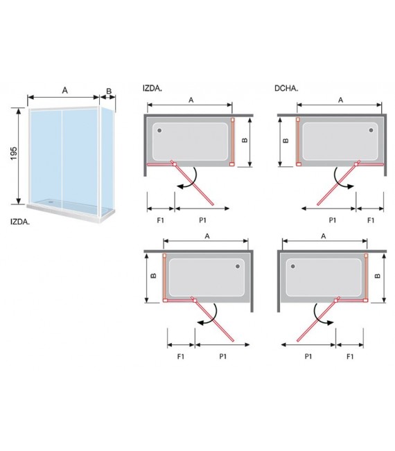 SERIE 300 Ducha Frontal+Fijo