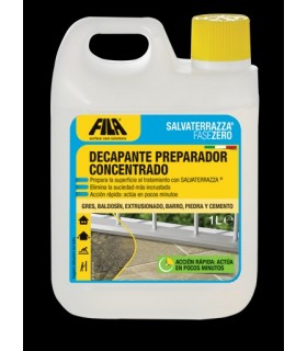 SALVATERRAZZAS FASE CERO innovador decapante reparador concentrado.