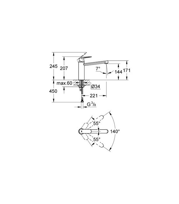 EUROSMART COSMO Monomando Cocina