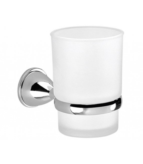 GEDY GE101300100 Portacepillos Genziana Cromo