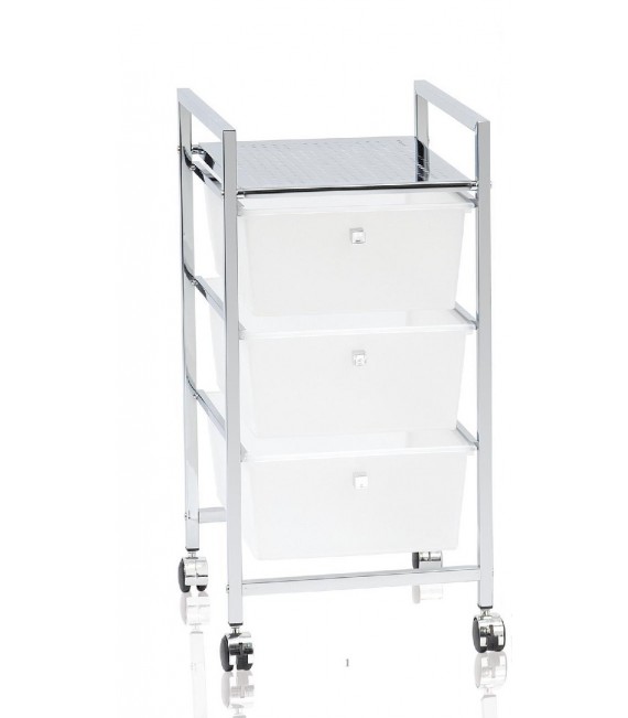 ANDREA HOUSE BA4715 Carro Cuadrado 3 Cajones