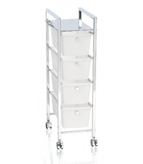 ANDREA HOUSE BA6557 Carro 4 Cajones Cromado