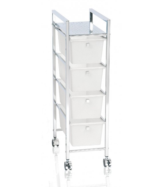 ANDREA HOUSE BA6557 Carro 4 Cajones Cromado