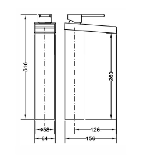 KENJO Monomando Lavabo Cascada