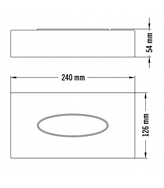 MEDICLINICS AI0985CS Dispensador de pañuelos acero mate