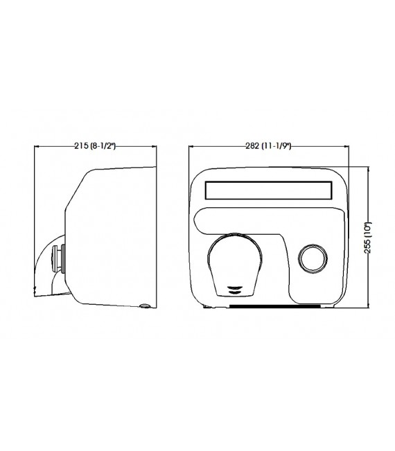 MEDICLINICS E85 SANIFLOW Secamanos Blanco