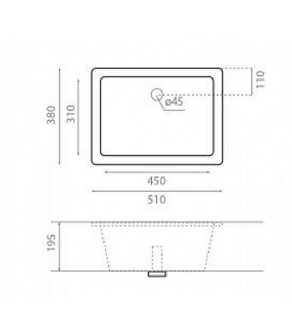 TORINO Lavabo Bajo Encimera