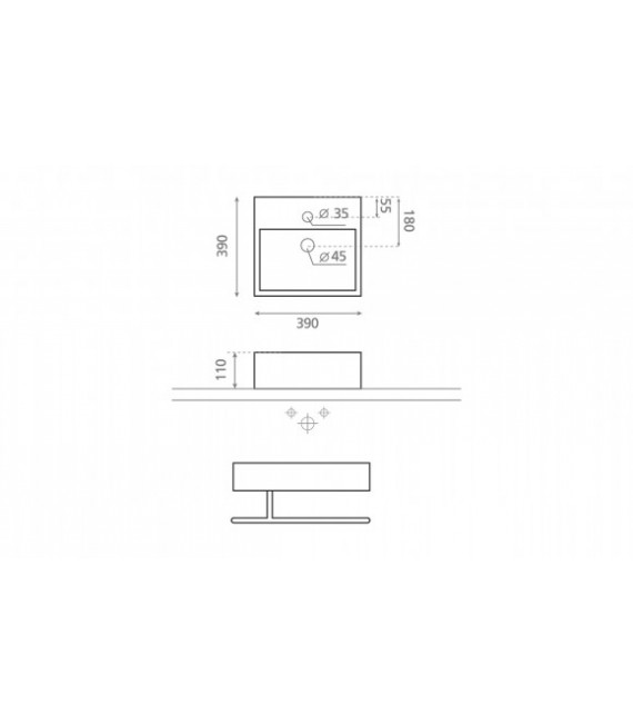 GOMERA Lavabo Encimera