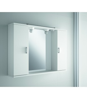 ARMARIO CAMERINO con dos puertas, espejo y luz incorporada