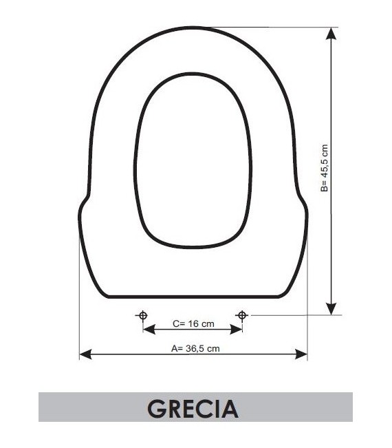 GRECIA Tapa Asiento WC
