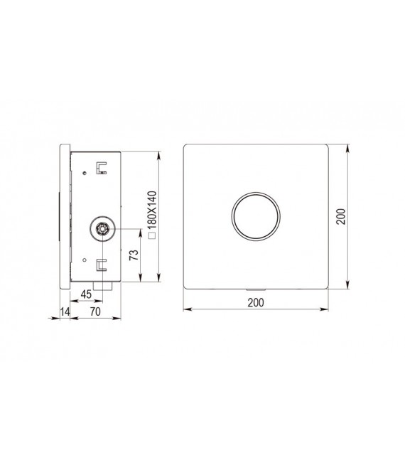 PRESTO 19700 ARTE IE Fluxómetro Inodoro Empotrado